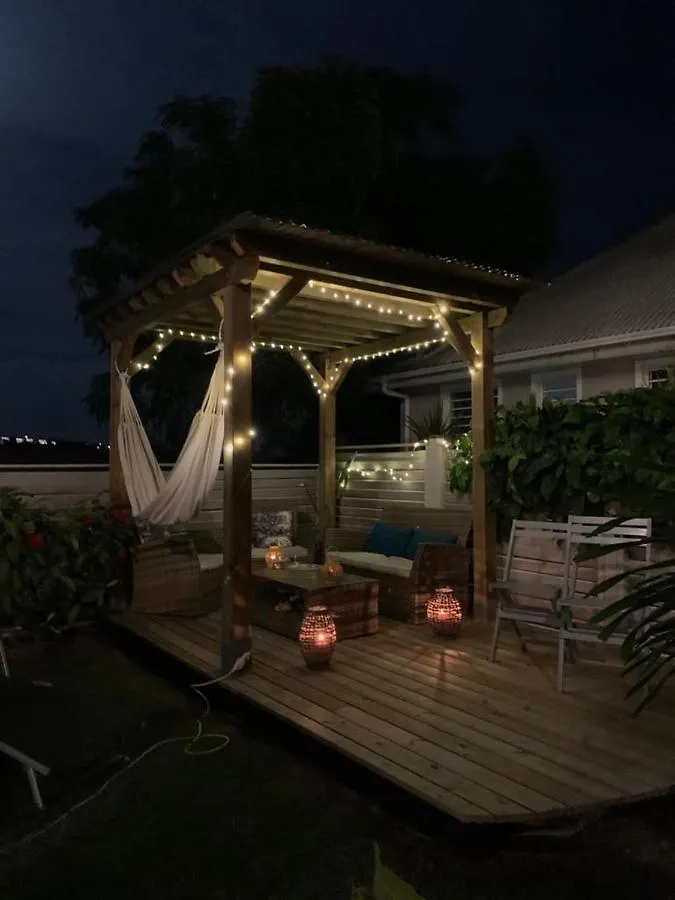 Studio Cosi, Jardin Prive, Vue Magique Depuis Piscine A Debordement De La Residence 勒迪亚芒 马提尼克